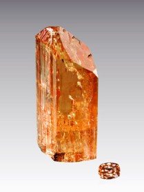 Imperial topaz brazil raw cut