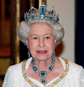 Aquamarine queen elizabeth